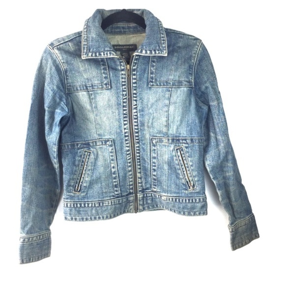 zip up jean jacket
